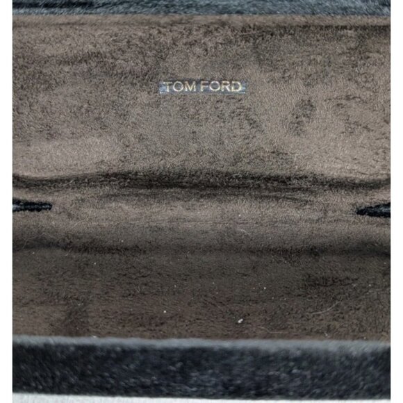 Tom Ford Black & Brown Velvet Logo Eyeglass Sunglass Case 2 of Them EUC - Picture 4 of 7